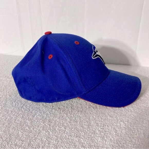 Fan Favorite Blue Red White Blue Jays Baseball Ball Cap - Picture 8 of 13